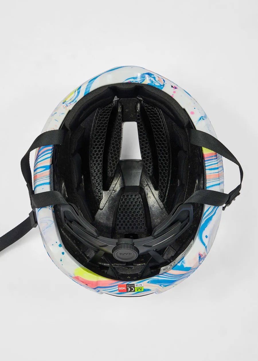Paul Smith + Kask White 'Marble Inks' Elemento Cycling Helmet