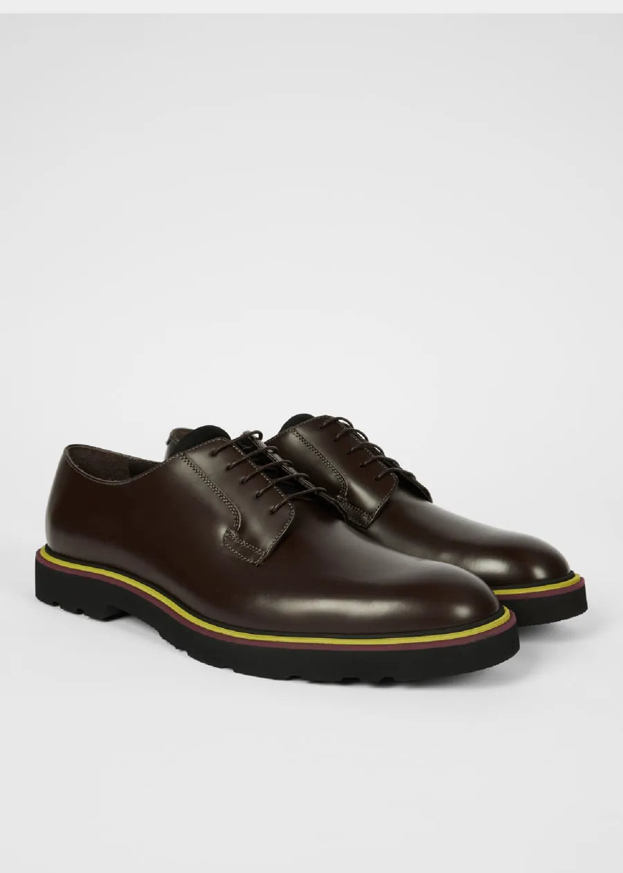 Dark Brown Leather 'Ras' Shoes