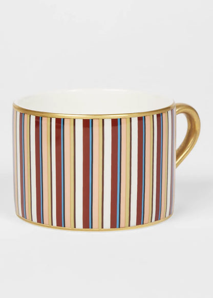 Orange Teacup and Saucer