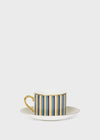 Blue Teacup and Saucer