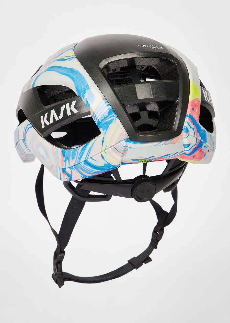 Paul Smith + Kask White 'Marble Inks' Elemento Cycling Helmet