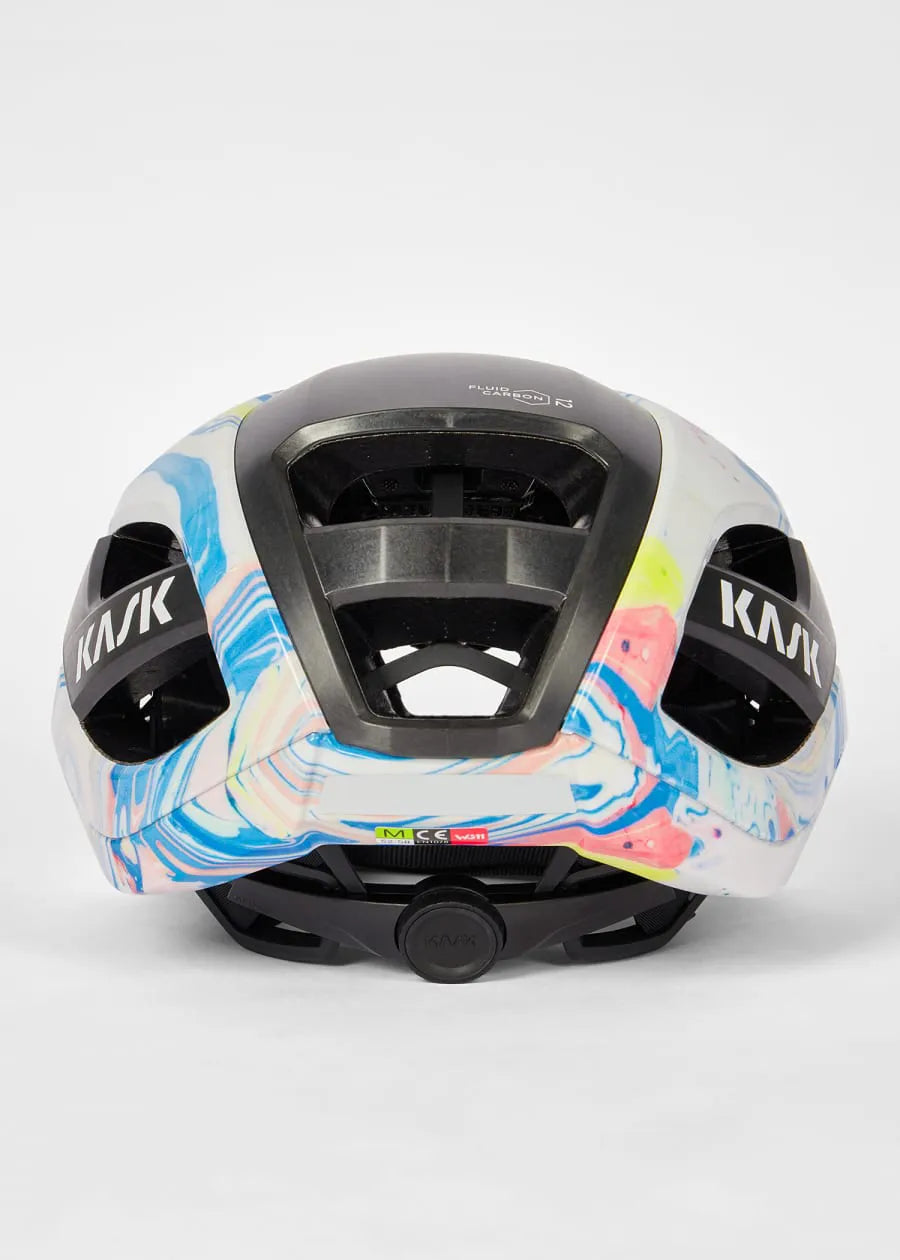 Paul Smith + Kask White 'Marble Inks' Elemento Cycling Helmet