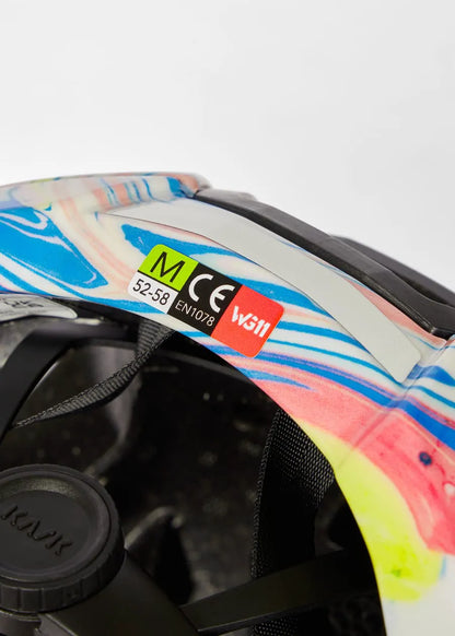 Paul Smith + Kask White 'Marble Inks' Elemento Cycling Helmet