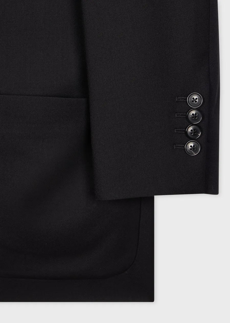 A Suit To Travel In - Black Wool Unlined Blazer
