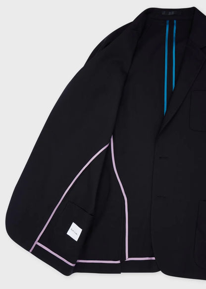 A Suit To Travel In - Black Wool Unlined Blazer