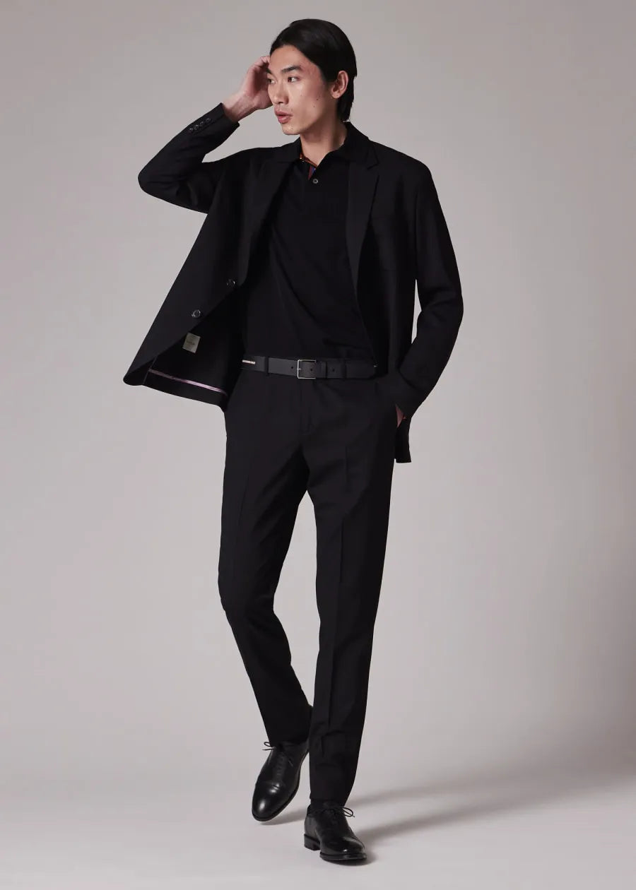 A Suit To Travel In - Black Wool Unlined Blazer