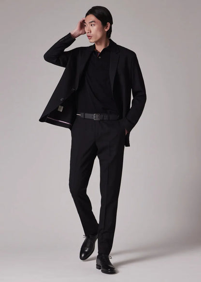 A Suit To Travel In - Black Wool Unlined Blazer