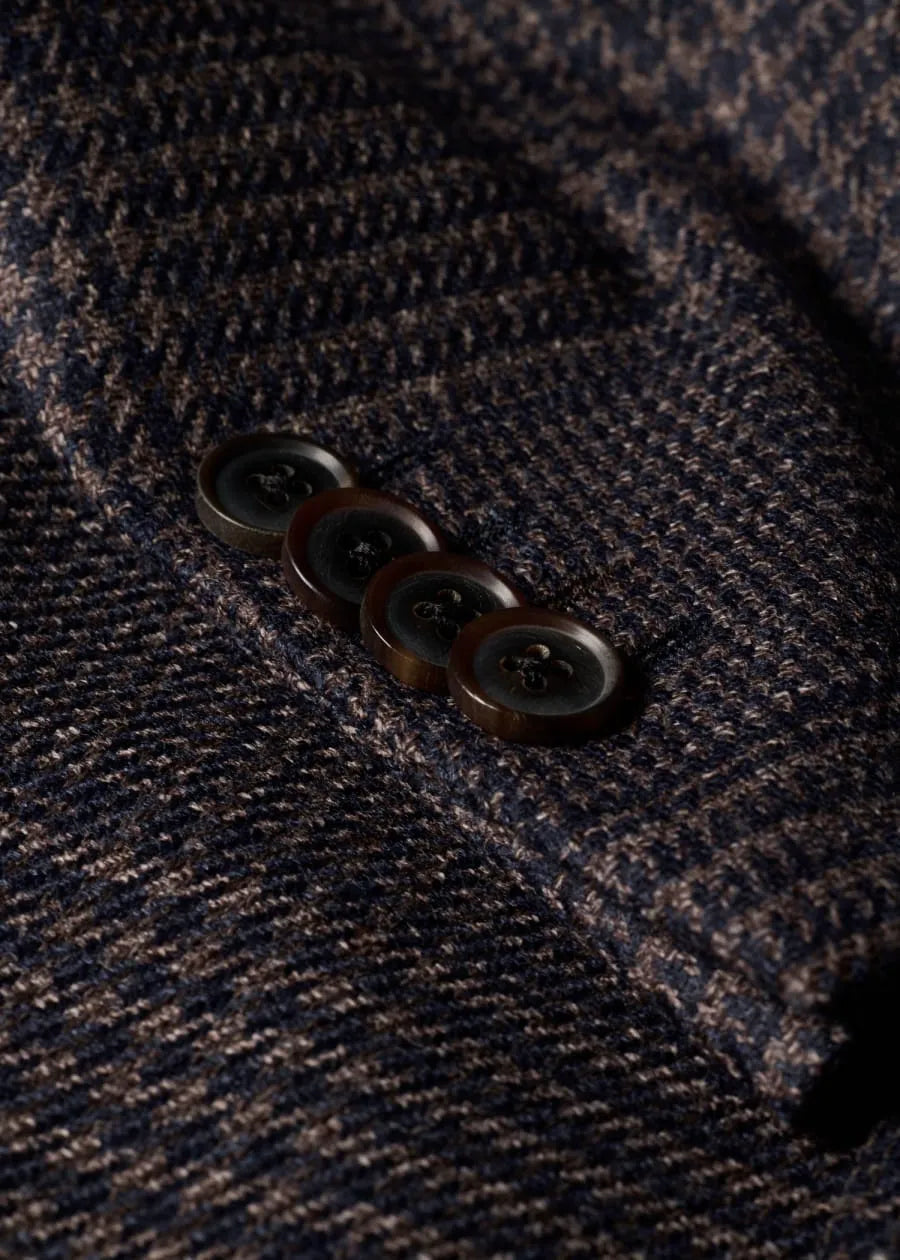 Navy and Brown