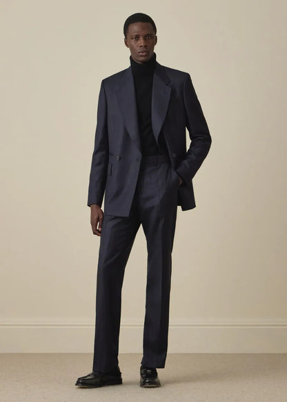 Black Cashmere Roll Neck Sweater