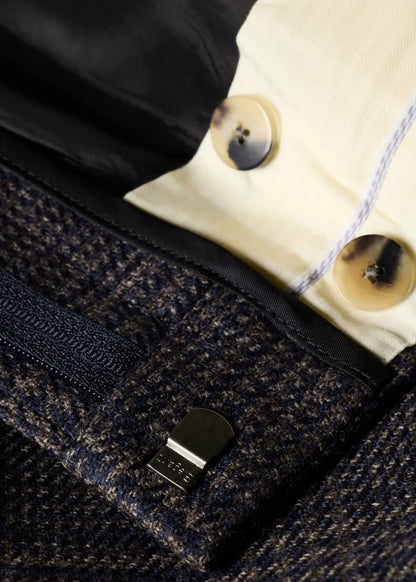 Navy and Brown