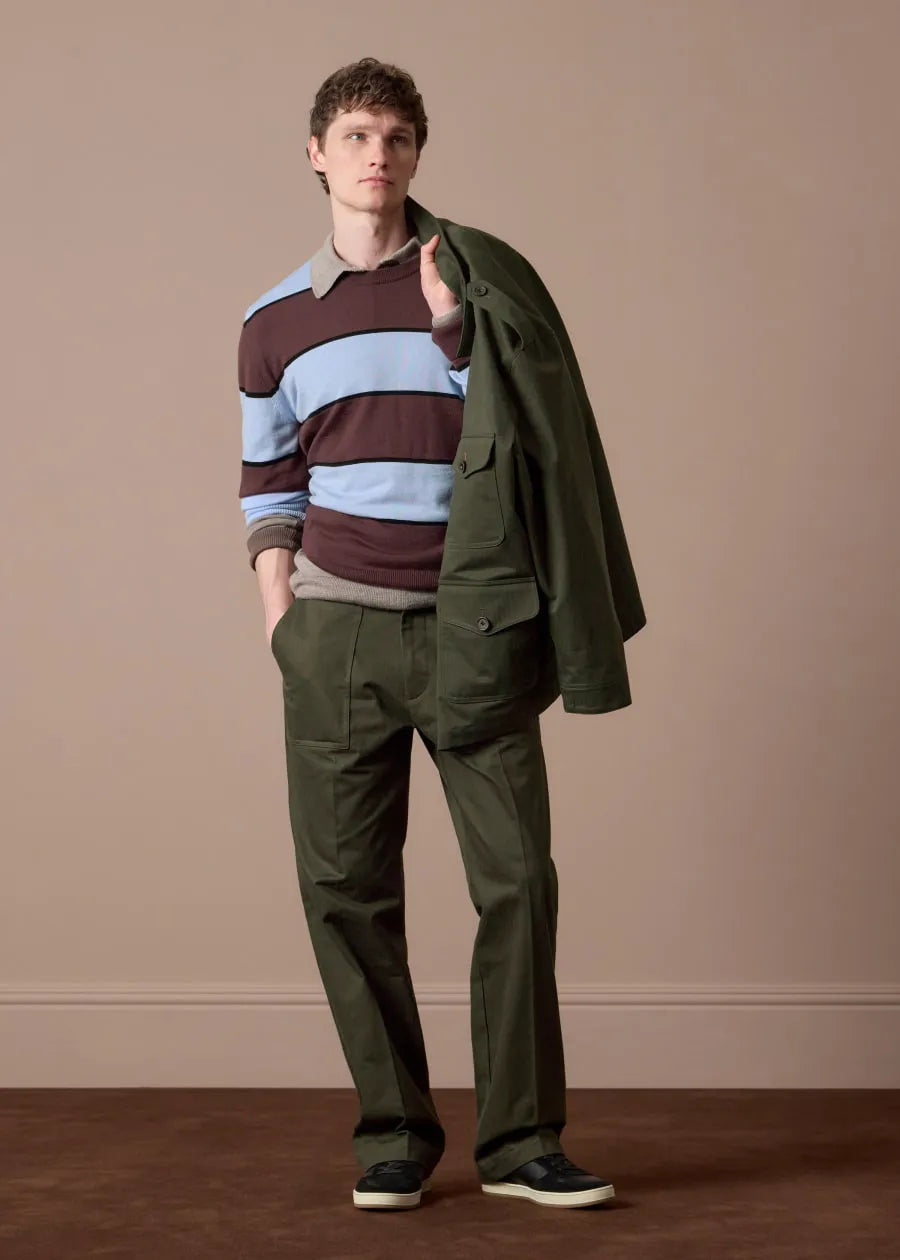 Blue and Brown