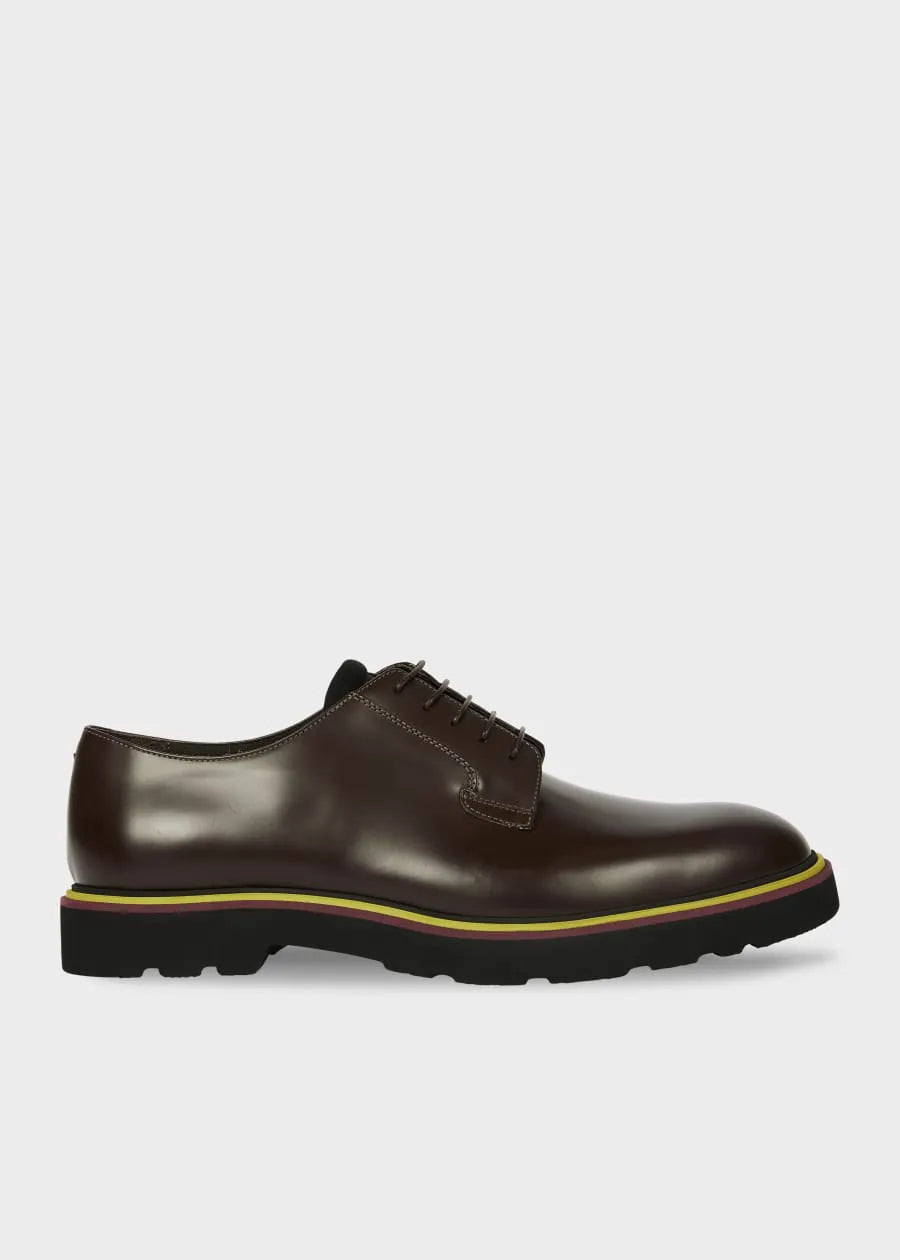 Dark Brown Leather 'Ras' Shoes