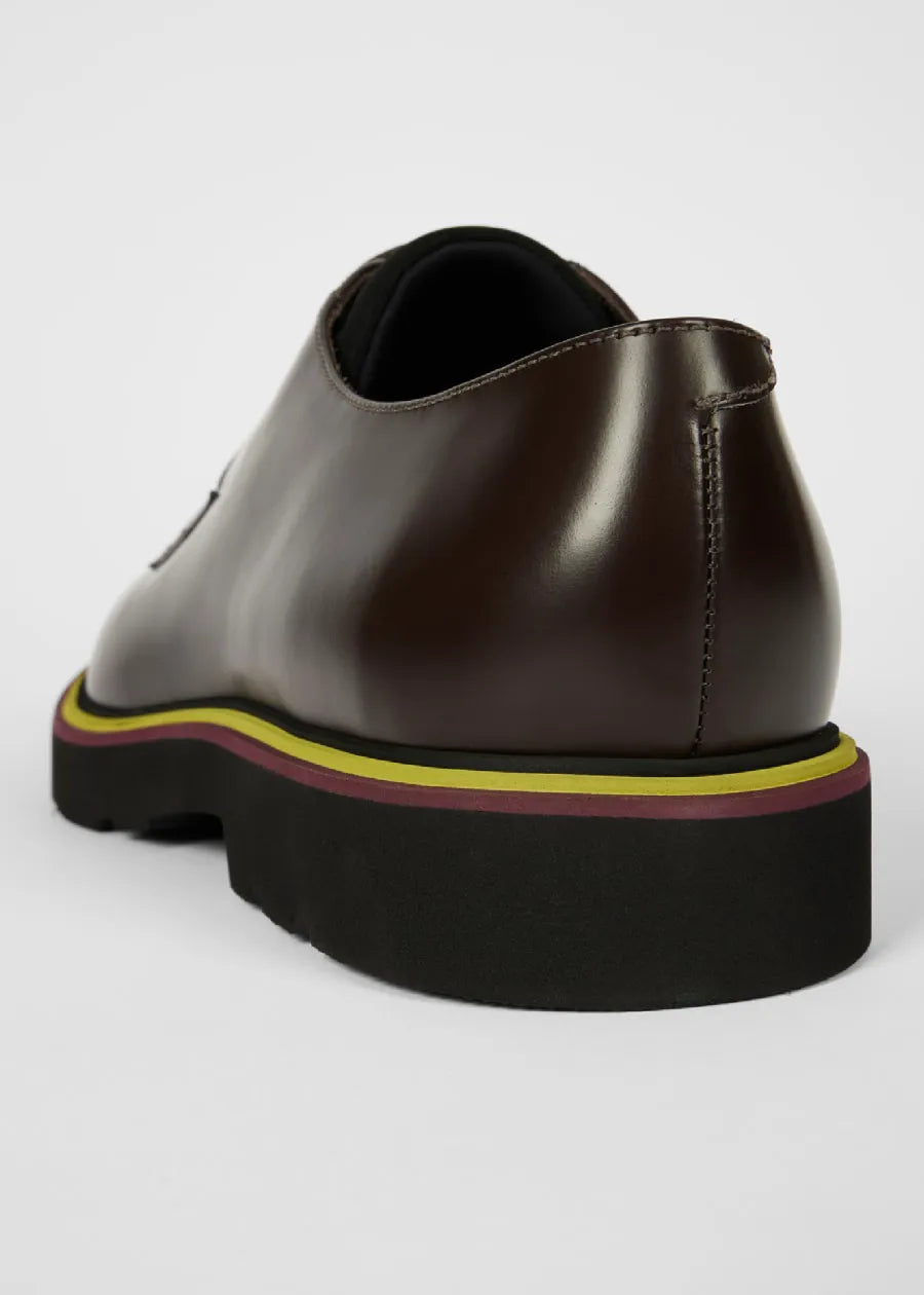 Dark Brown Leather 'Ras' Shoes