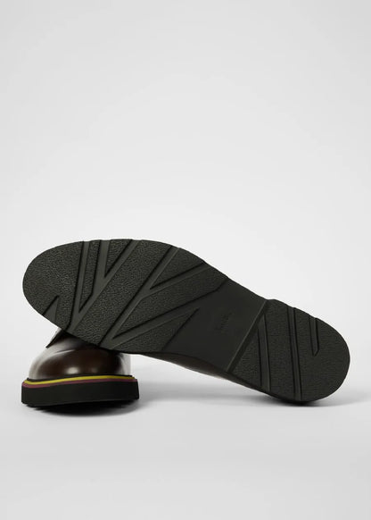 Dark Brown Leather 'Ras' Shoes