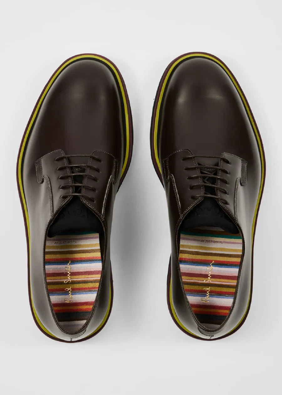 Dark Brown Leather 'Ras' Shoes