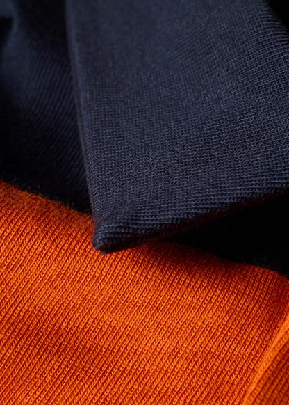 Navy and Orange