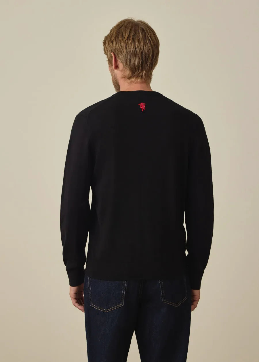 Paul Smith for Manchester United - Black Zebra Logo Sweater