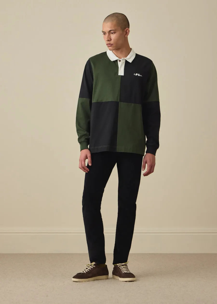 Slim Tapered-Fit Black Corduroy Trousers