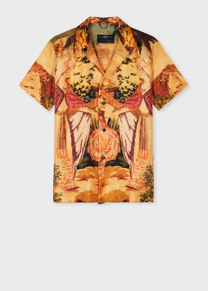 Tapestry Print Silk Pyjama Shirt