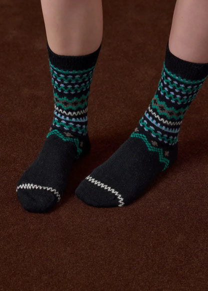 Black and Teal