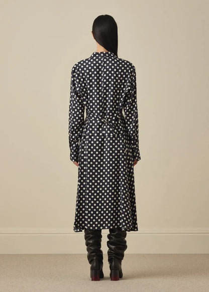 Women's Polka Dot Shirt Dress